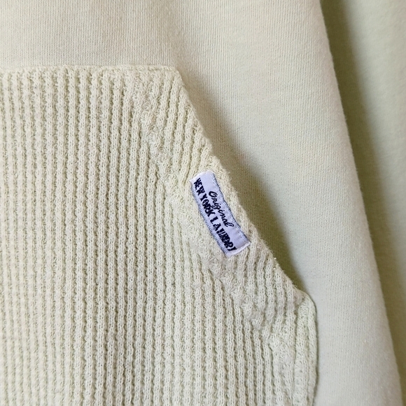 New York Laundry 90's Vintage Waffle Kangaroo Pullover Crewneck Sweatshirt M - Picture 6 of 10